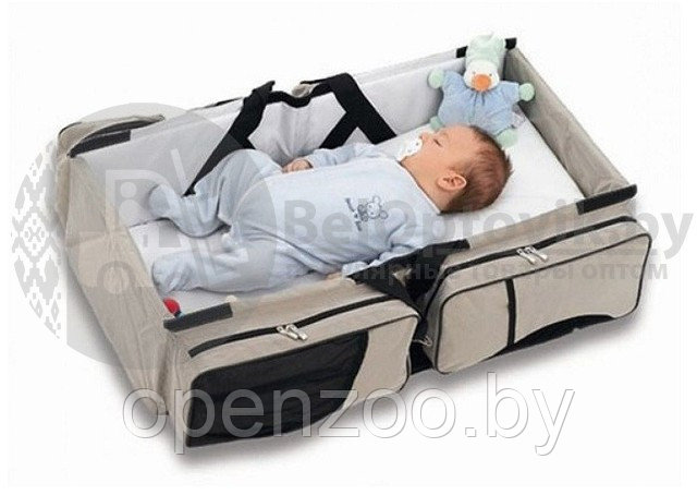 Детская сумка кровать Baby Travel Bed and Bag от 0 до 12 мес. (Складная дорожная люлька переноска) - фото 3 - id-p88464349