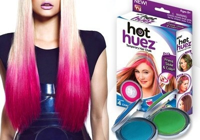 Мелки для волос цветные Hot Huez (4 шт) - фото 8 - id-p88483200