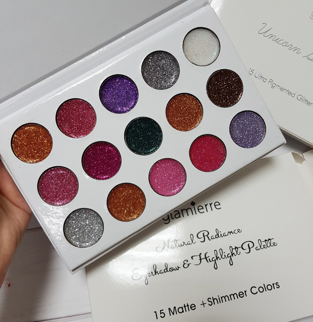 Палетка теней для век Glamierre Unicorn Glitter Palette - фото 2 - id-p88483269