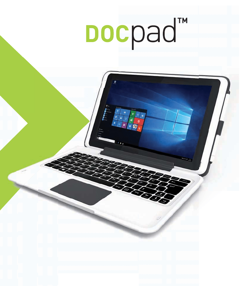 Планшет и нетбук Docpad 10с 10,1" (2в1) с клавиатурой и стилусом.