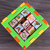 Кубик-сортер 12,5x12,5см с часами, фото 3