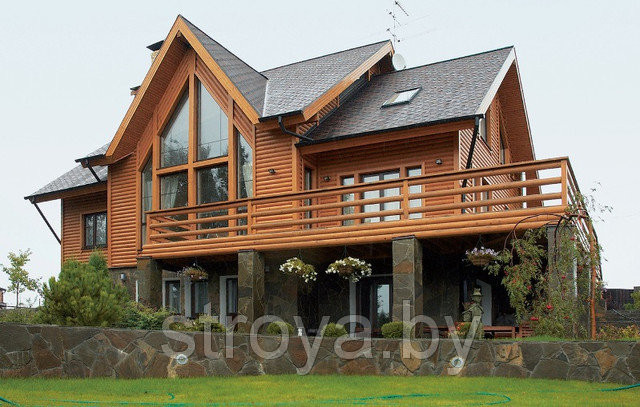 Монтаж деревянных фасадов домов в Минске и Минской области