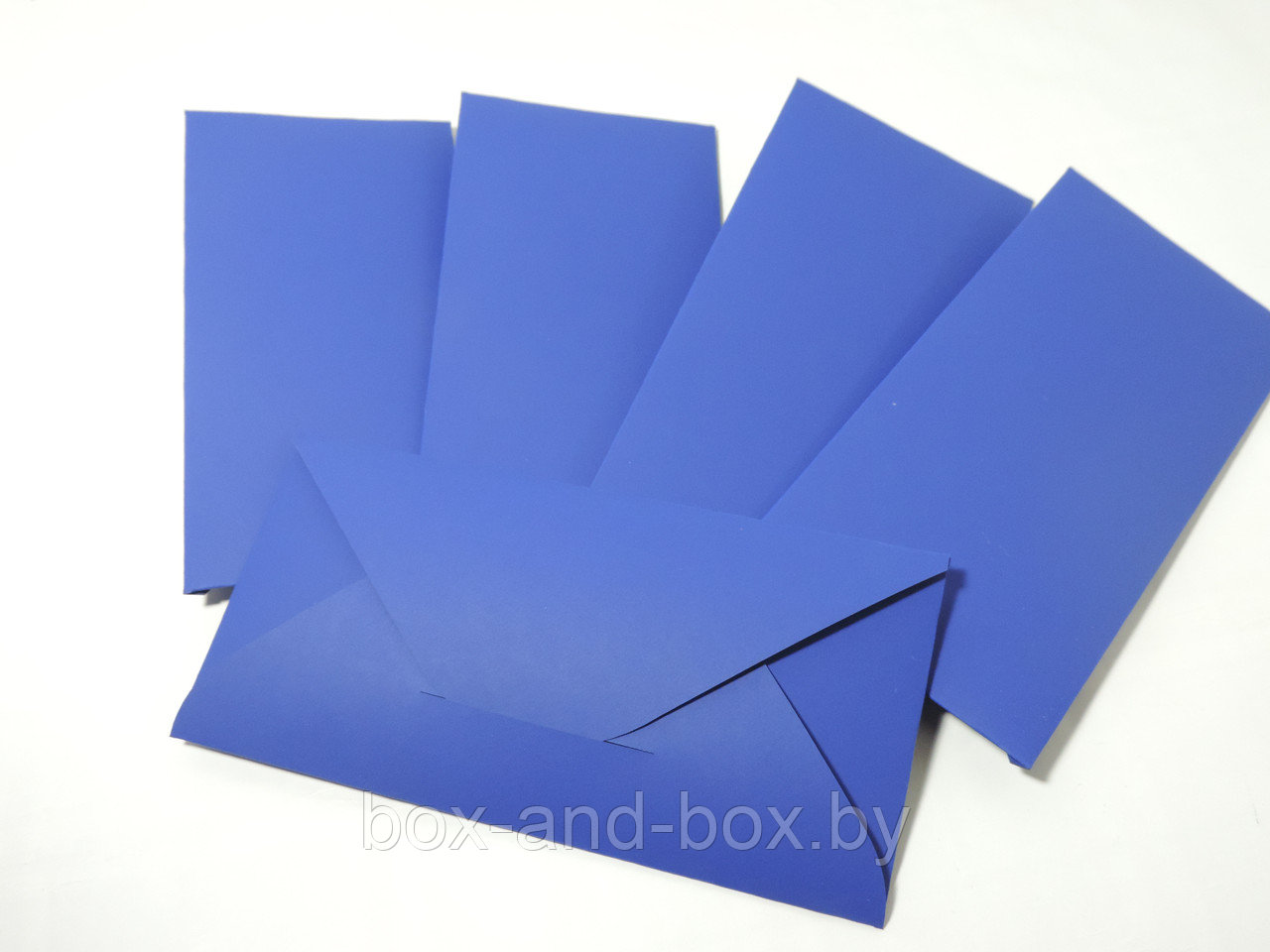 Конверт синий размер 16.5*8 см - фото 2 - id-p88508829