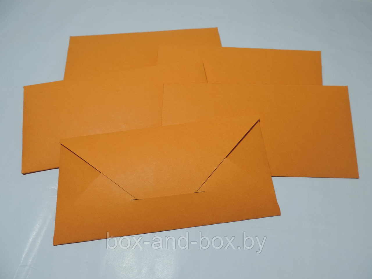 Конверт оранжевый размер 16,5*8 см - фото 1 - id-p88508992