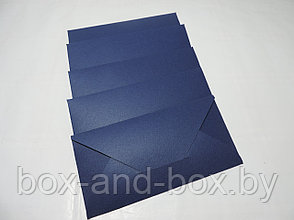 Конверт темно-синий размер 16,5*8 см