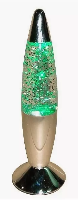 Лава-лампа Glitter 20 см (многоцветная с блестками) USB - фото 6 - id-p92804263