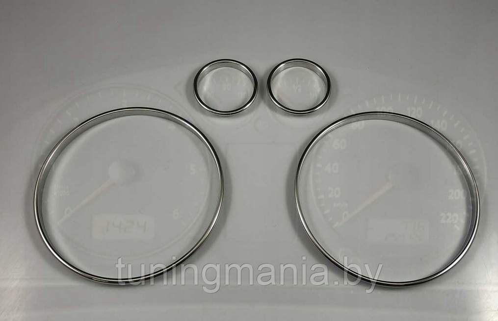 Хромированные кольца в приборную панель VW T5