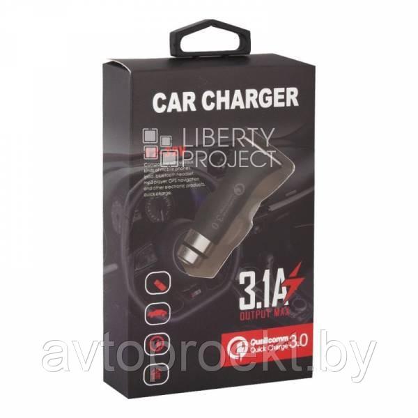 Автомобильное зарядное устройство car charger quick charge 3.0 с usb выходом - фото 2 - id-p88544137