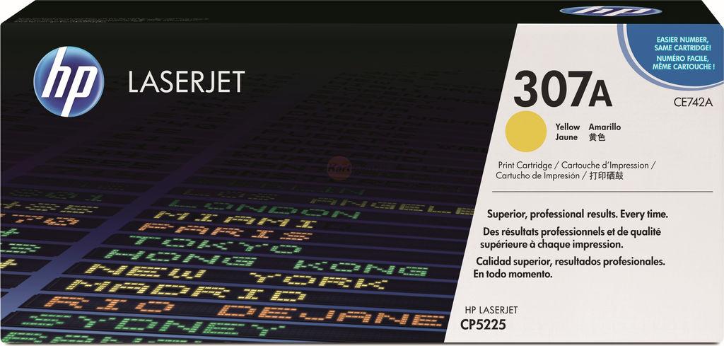 Тонер-картридж HP CE742A Color LaserJet CP5220/CP5225, yellow