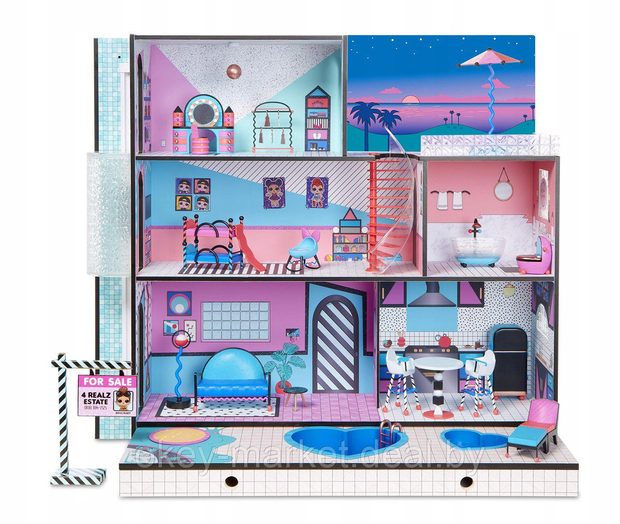 Домик для кукол Лол - Lol Surprise House (85 сюрпризов) - фото 4 - id-p88583343