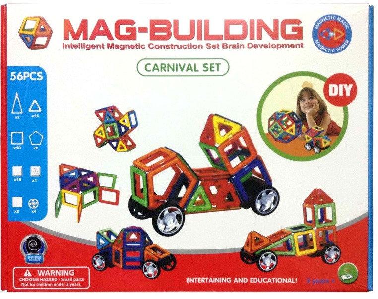 Магнитный конструктор Mag-Building Carnival GB-W56 56 элементов - фото 1 - id-p88594333