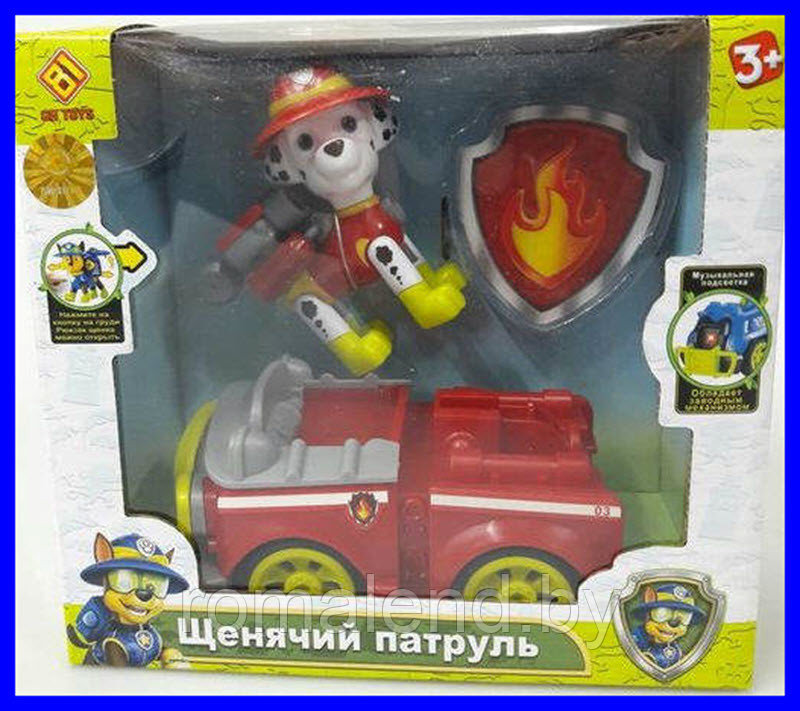 Маршал с машинкой (серия Джунгли) из м/ф Щенячий патруль (Paw Patrol)