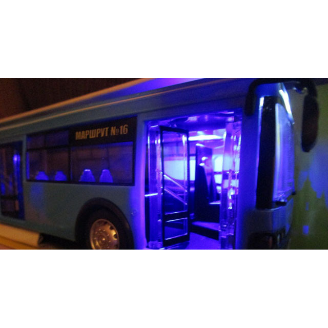 Инерционный автобус "Автопарк" 9690-D (свет, звук) 1:43 - фото 3 - id-p88596173