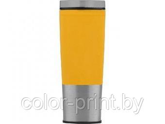 Термокружка "Пиренеи" - 8291 желтый, серебристый - фото 4 - id-p88597895