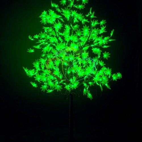 Светодиодное дерево "Клён", высота 2,1м, диаметр кроны 1,8м, зеленые светодиоды, IP 65