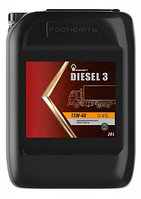 Моторное масло Rosneft Diesel 3 15W-40 CI-4 (Роснефть Дизель 3 15W-40), канистра 20 л