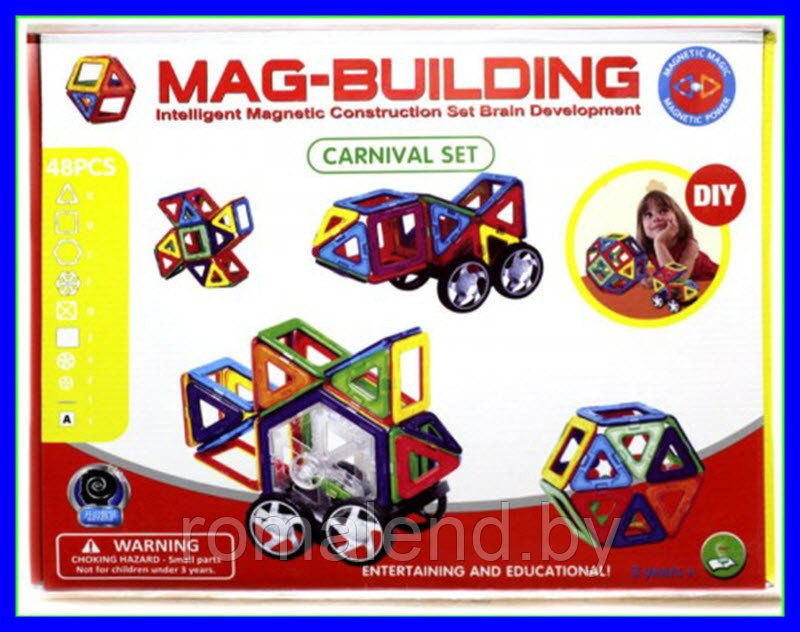 Магнитный конструктор Mag Building 48 деталей