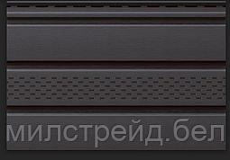 Софит виниловый Vox Unicolor графитовый с частичной перфорацией