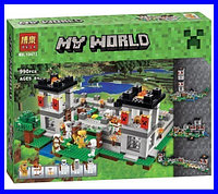 Конструктор My world Лего Майнкрафт Большая Крепость 4 в 1