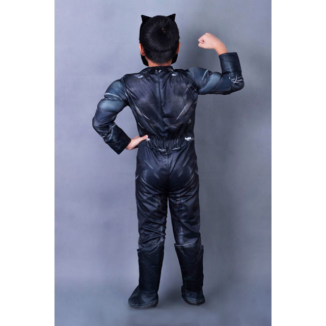 Карнавальный костюм с мышцами Черная пантера (Black Panther) - фото 4 - id-p88696967