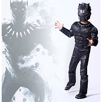 Карнавальный костюм с мышцами Черная пантера (Black Panther)