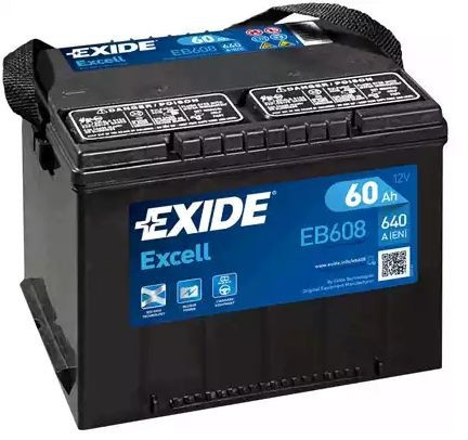 Аккумулятор автомобильный EXIDE EXCELL 12V 60AH 540A 