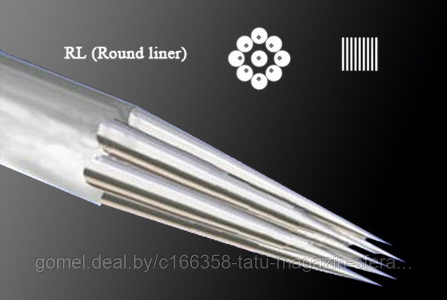 СТАНДАРТНЫЕ ИГЛЫ ДЛЯ ТАТУИРОВКИ ROUND LINER 9 RL