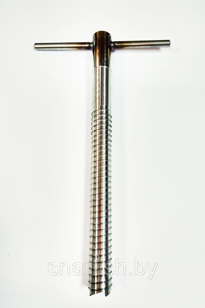 Ввертыш для зимней рыбалки 16х15х200 мм, нерж. сталь (приварная ручка) - фото 1 - id-p88708412