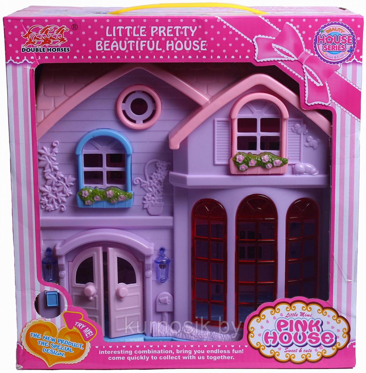 Домик для кукол Pink House со звуковыми и световыми эффектами (Арт.8065) - фото 1 - id-p88710612