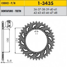 Звездочка ведущая Sunstar 1-3435-37 зубьев