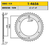 Звездочка ведущая Sunstar 1-4656-47 зубьев