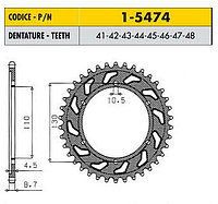 Звездочка ведущая Sunstar 1-5474-46 зубьев