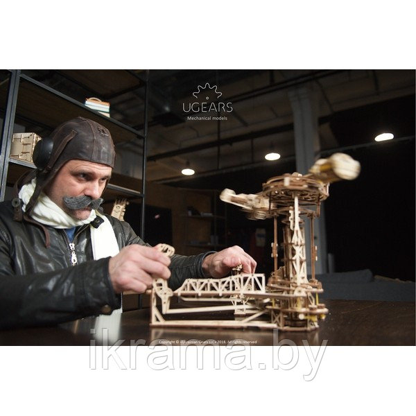 Конструктор 3D-пазл Ugears - Авиатор - фото 2 - id-p88733215