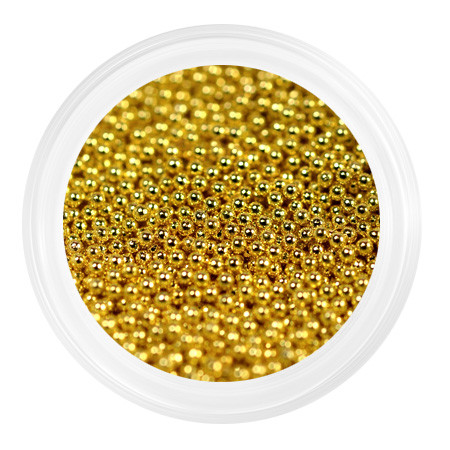 Бульонки металлические мелкие 0,6 мм Золото