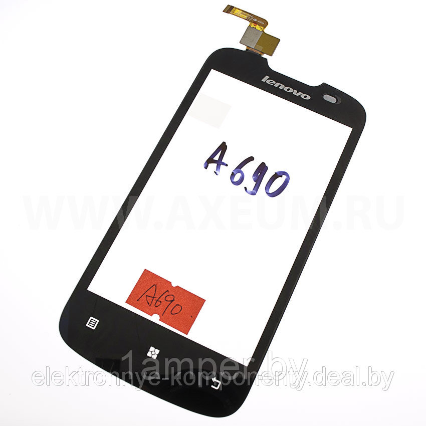 Сенсорный экран (тачскрин) Original  Lenovo A690. Черный