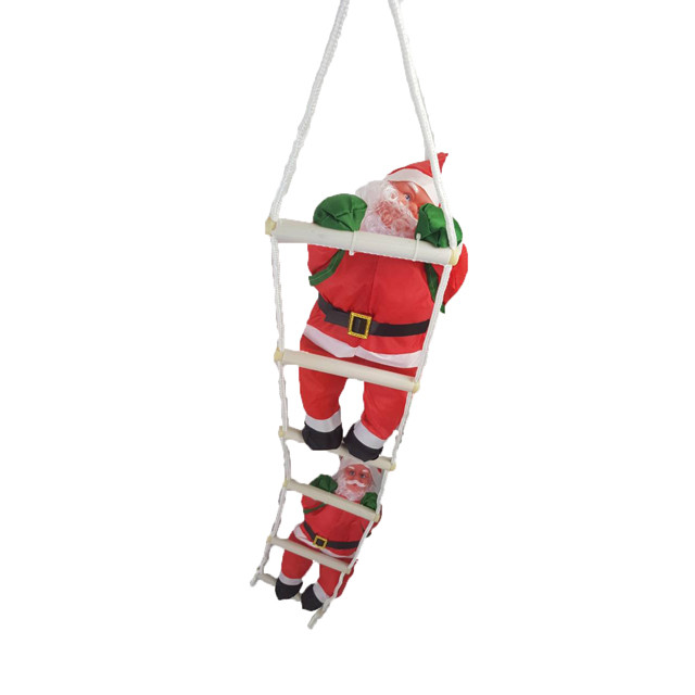 Санта Клаус залезающий на балкон ― это идеальный и весьма необычный новогодний декор.