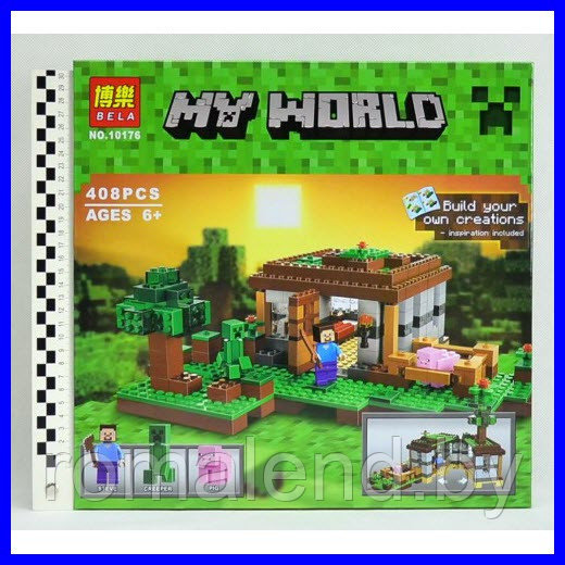 Конструктор My world Лего Майнкрафт Первая ночь