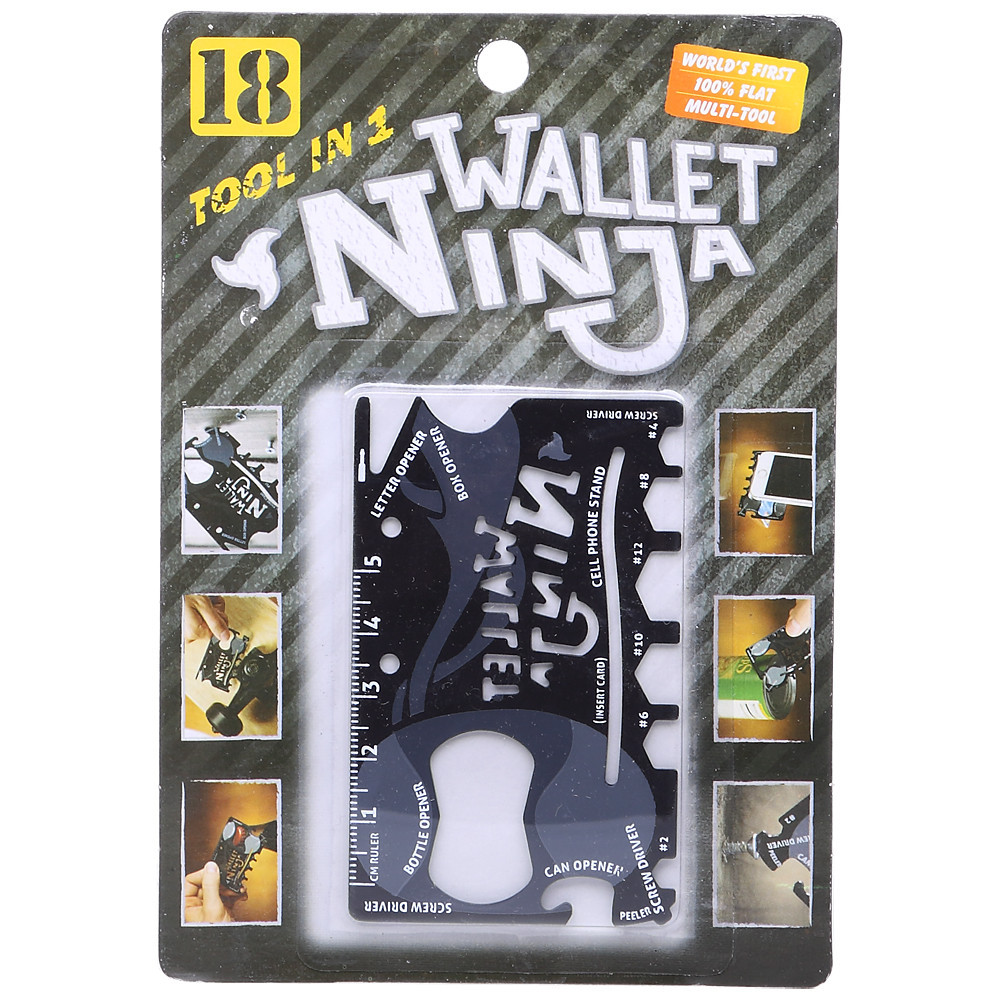 Мультитул wallet Ninja 18 в 1 - фото 1 - id-p88832753