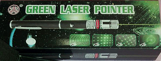Лазерная указка Green Laser Pointer (1 насадка) - фото 3 - id-p88833072
