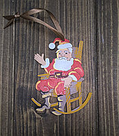 Подвес "Дед Мороз" №4, ручная роспись