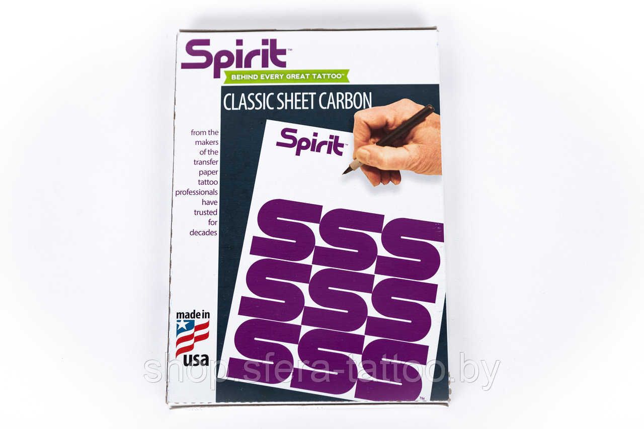 Трансферная бумага Spirit Sheet Carbon для ручного перевода (200шт) - фото 1 - id-p88850450