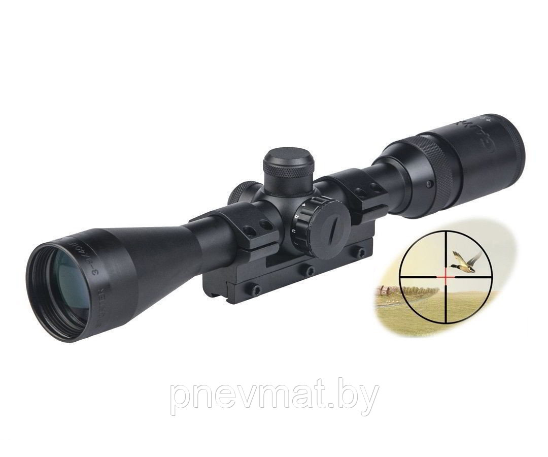 Прицел оптический Gamo 3-9x40 IR WR (пневматическое до 7.5 Дж / огнестрельное до 3800 Дж).