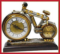 Часы настольные интерьерные "Ретро велосипед" на подставке, арт. RM-0142/SL