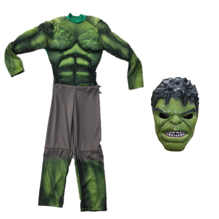 Костюм детский Халк Hulk Avengers Muscle с мышцами - фото 2 - id-p88876524