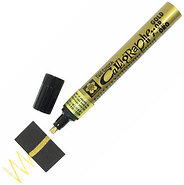 Маркер для каллиграфии Pen-Touch Calligrapher 5мм, золото, Sakura, фото 3