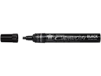 Маркер для каллиграфии Pen-Touch Calligrapher 5мм,черный, Sakura 