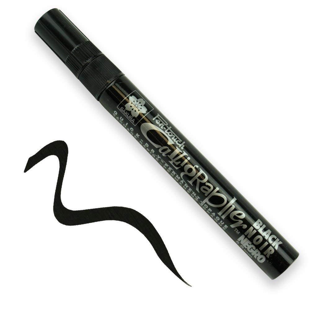 Маркер для каллиграфии Pen-Touch Calligrapher 5мм,черный, Sakura - фото 2 - id-p88879607