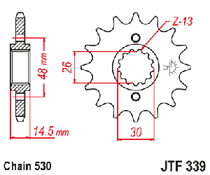 Звездочка ведущая JTF339.16 зубьев