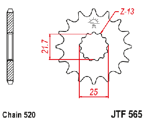 Звездочка ведущая JTF565.15 зубьев