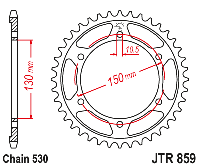 Звездочка ведомая JTR859.48 зубьев